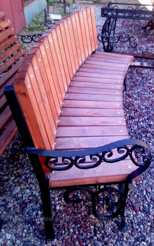 Кованая скамейка №3