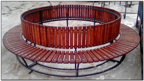 Скамейка круглая парковая