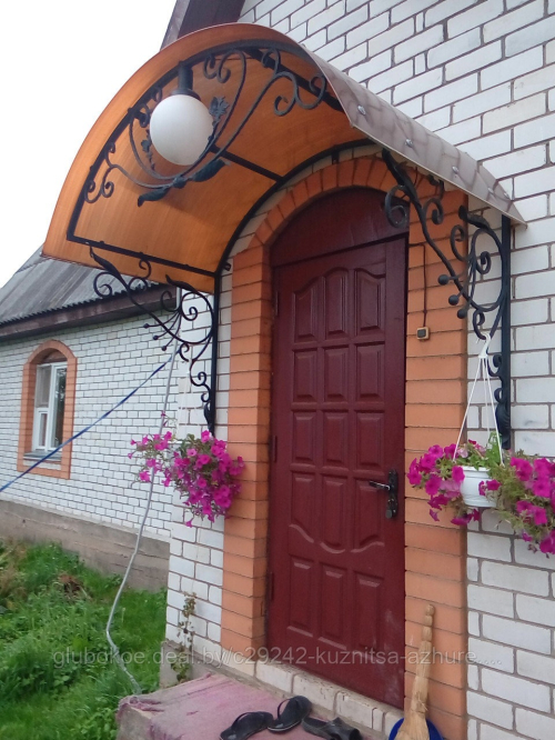 Кованый козырёк №12