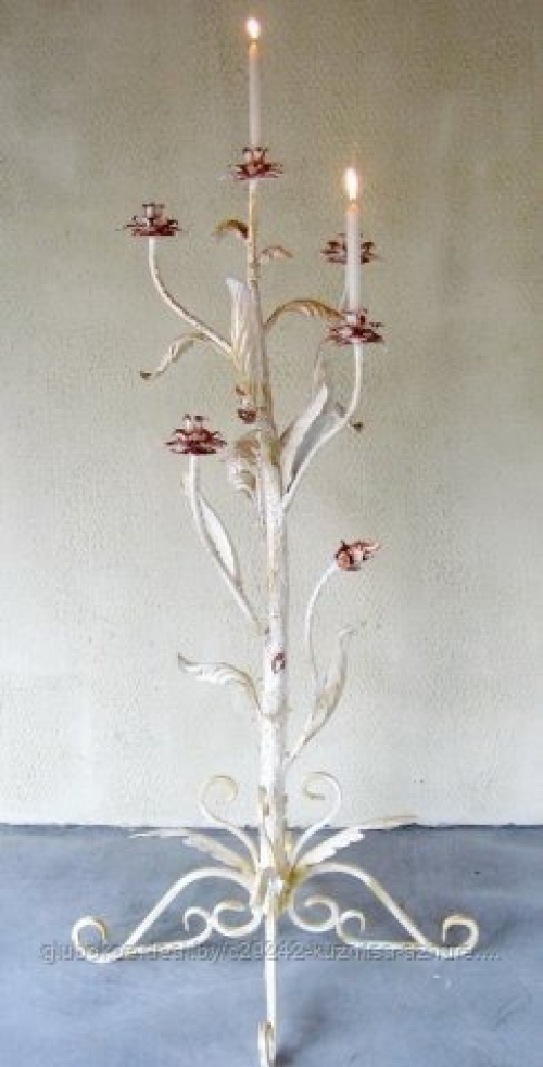 Подсвечник с розами свадебный