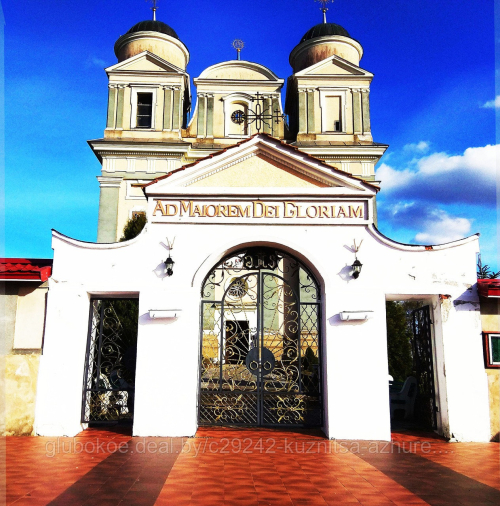 Кованые ворота и калитки в храм №1