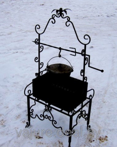 Мангал кованый + казан №6