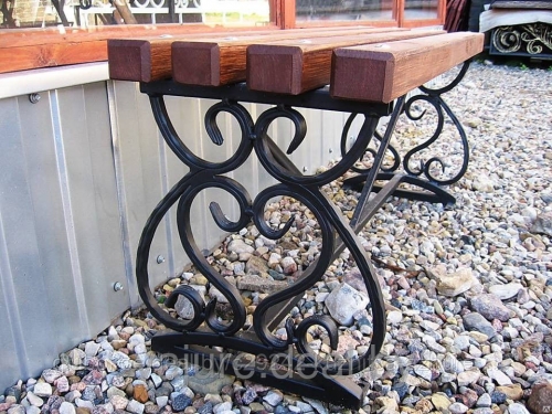 Кованая скамейка 1,0 м   №29