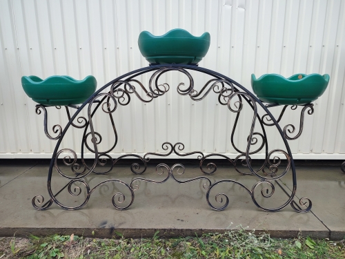 Цветочница металлическая №5 с термочашами