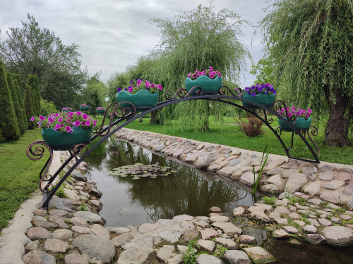 Цветочница металлическая №4 с термочашами