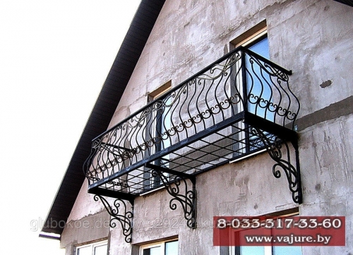 Балкон кованый ажурный №13