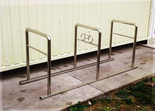 Велопарковка №10 из нержавейки