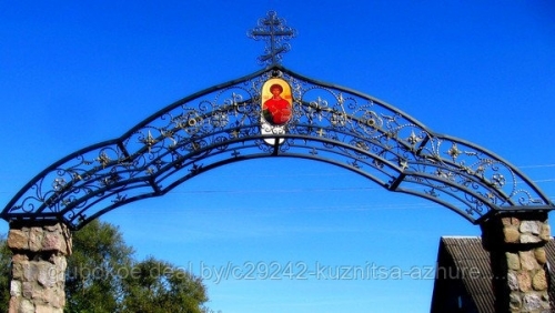 Арка кованая на монастырь