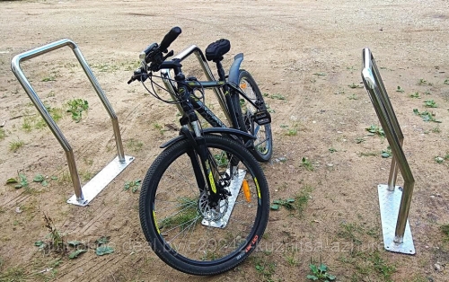 Велопарковка №12 одиночная из нержавейки