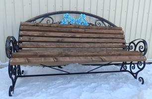 Скамейка парковая "Васильки" №36