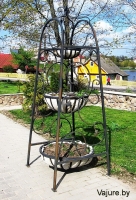 Цветочница кованая "Пирамида" №18