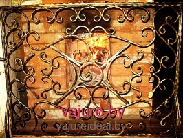 Кованая решётка для камина №4