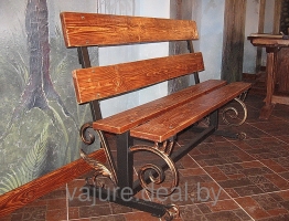 Кованая скамейка №21