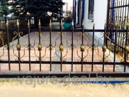 Забор кованый №1