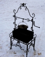 Мангал кованый + казан №6