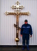 Крест купольный из нержавейки