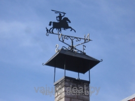 Флюгер "Всадник на коне" + надымник