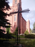 Крест католический поклонный №8