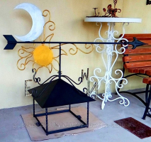 Флюгер "День-ночь" с дымником